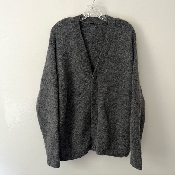 Lululemon Alpaca Wool Blend Cardigan Sweater Gray Fits Like Medium - Picture 1 of 8